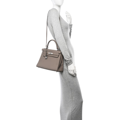 Hermes Togo Kelly Retourne 28 Gris Asphalte 2 of 12