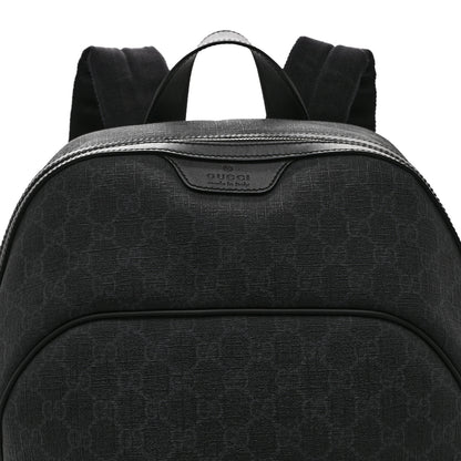 Gucci GG Supreme Monogram Medium Day Backpack Grey Black 9 of 11