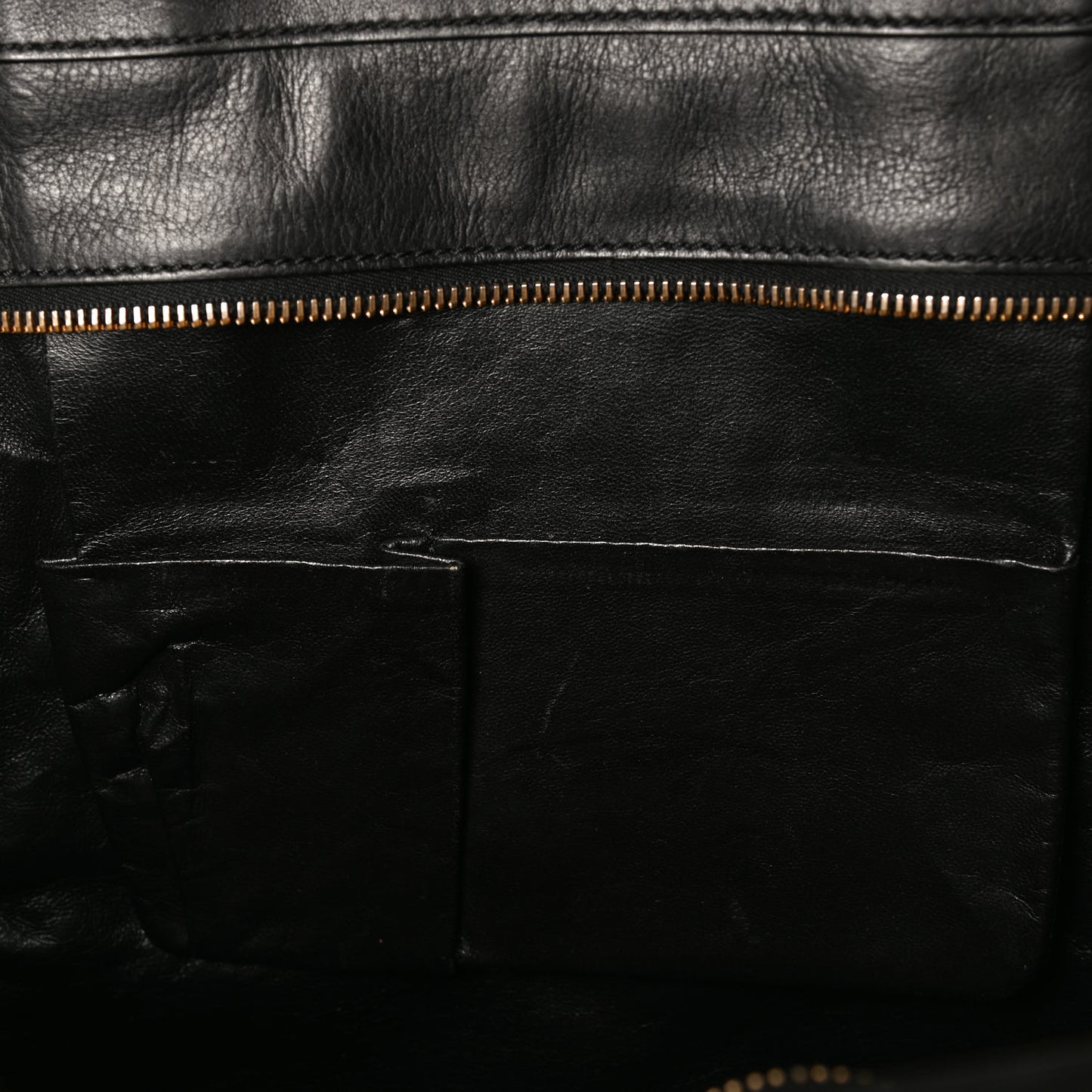 Smooth Calfskin Medium Phantom Luggage Black