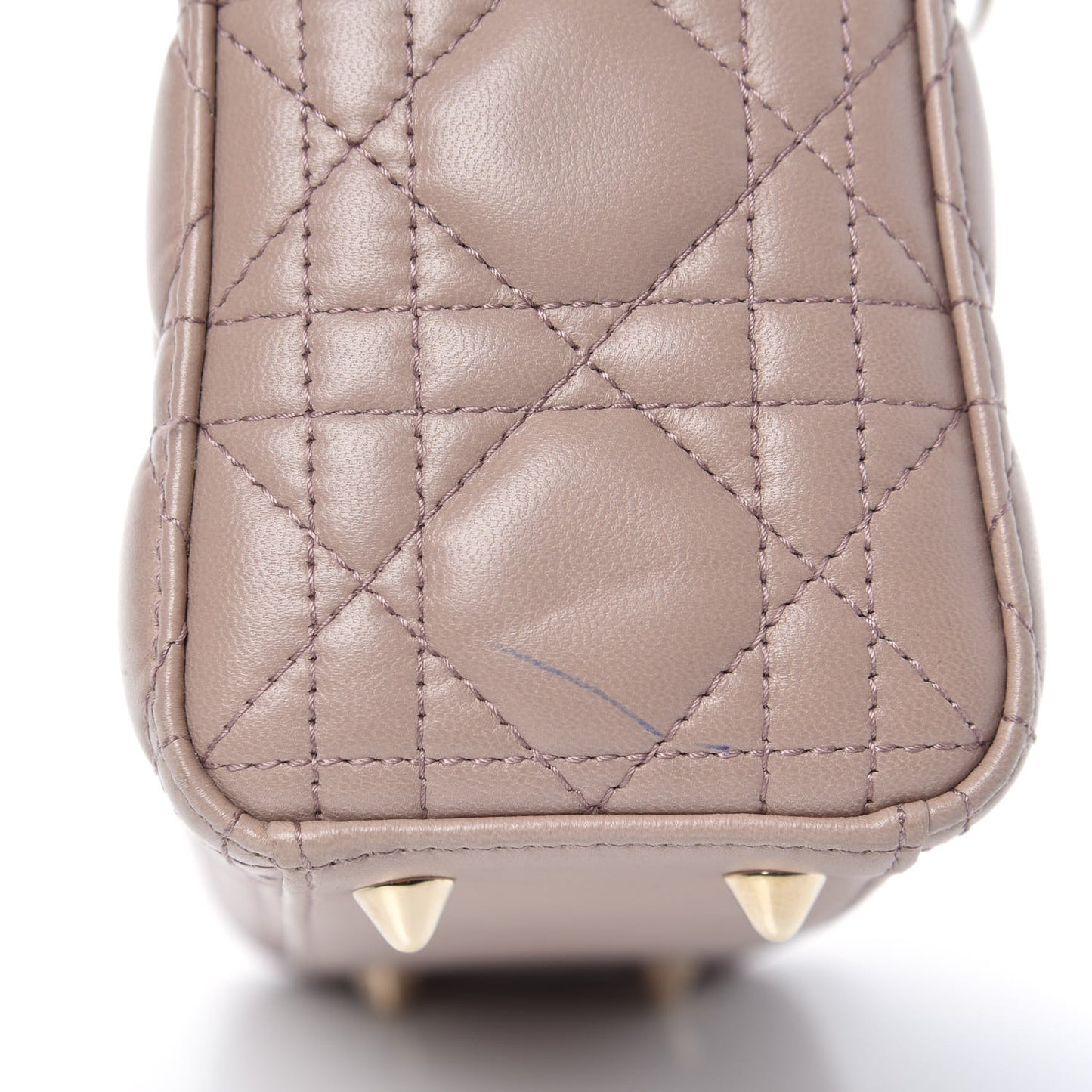 Lambskin Cannage Small Lucky Badges My Lady Dior Taupe