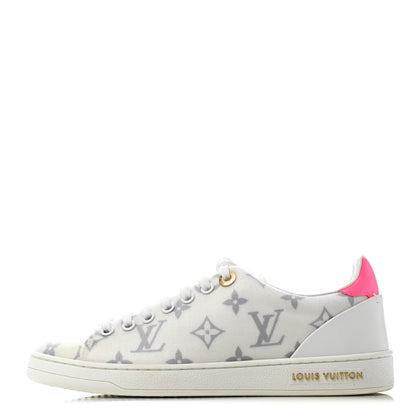 Louis Vuitton Technical Fabric Calfskin Frontrow Sneakers 35.5 Pink 1 of 4