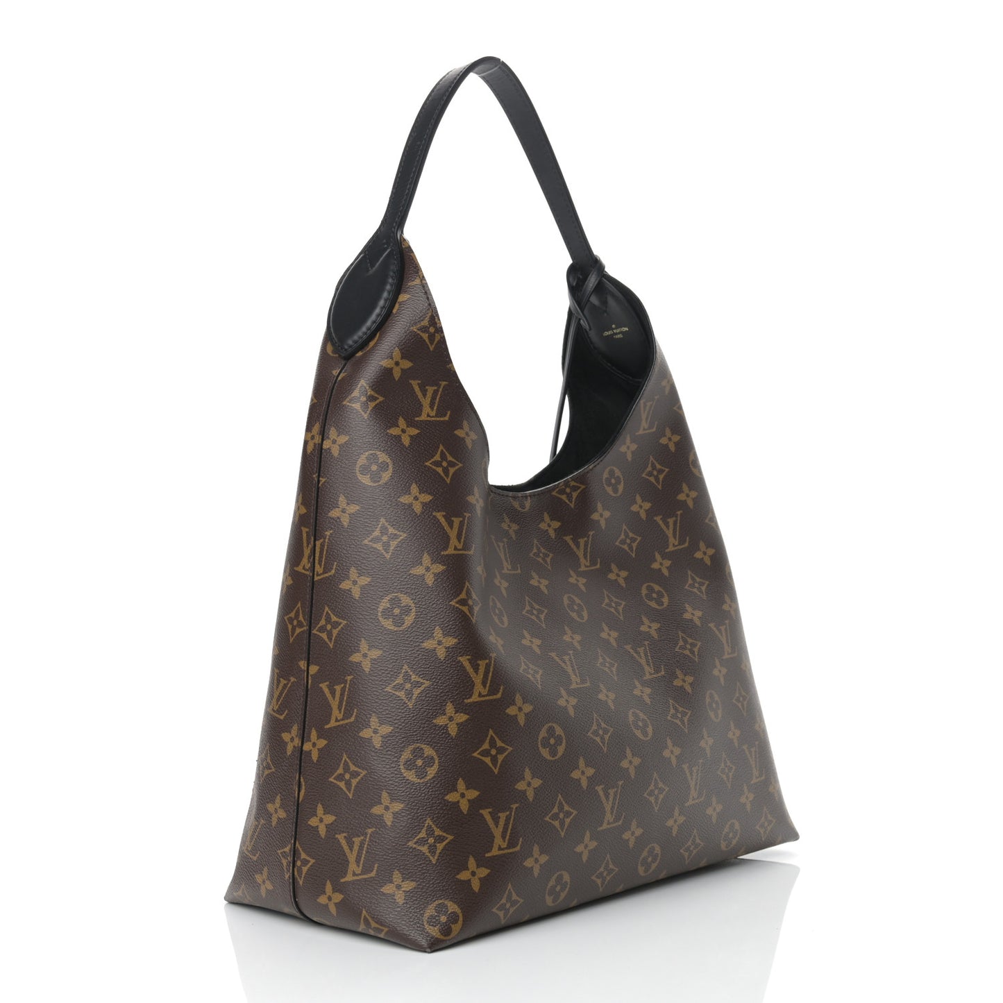 Monogram Flower Hobo Black