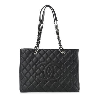 Chanel Caviar Quilted Grand Shopping Tote GST Black 1 of 11