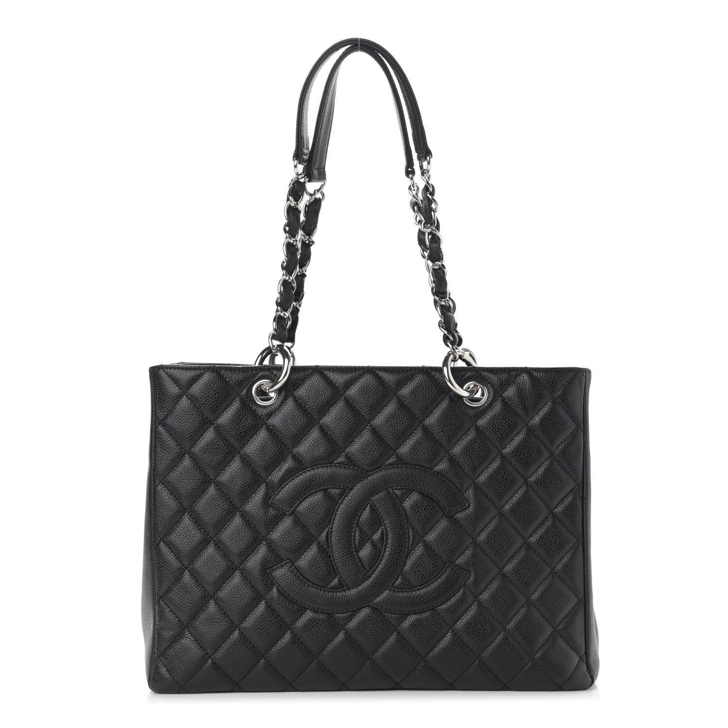 Chanel Caviar Quilted Grand Shopping Tote GST Black 1 of 11