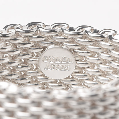 Tiffany Sterling Silver Mesh Somerset Ring 59 8.75 4 of 4