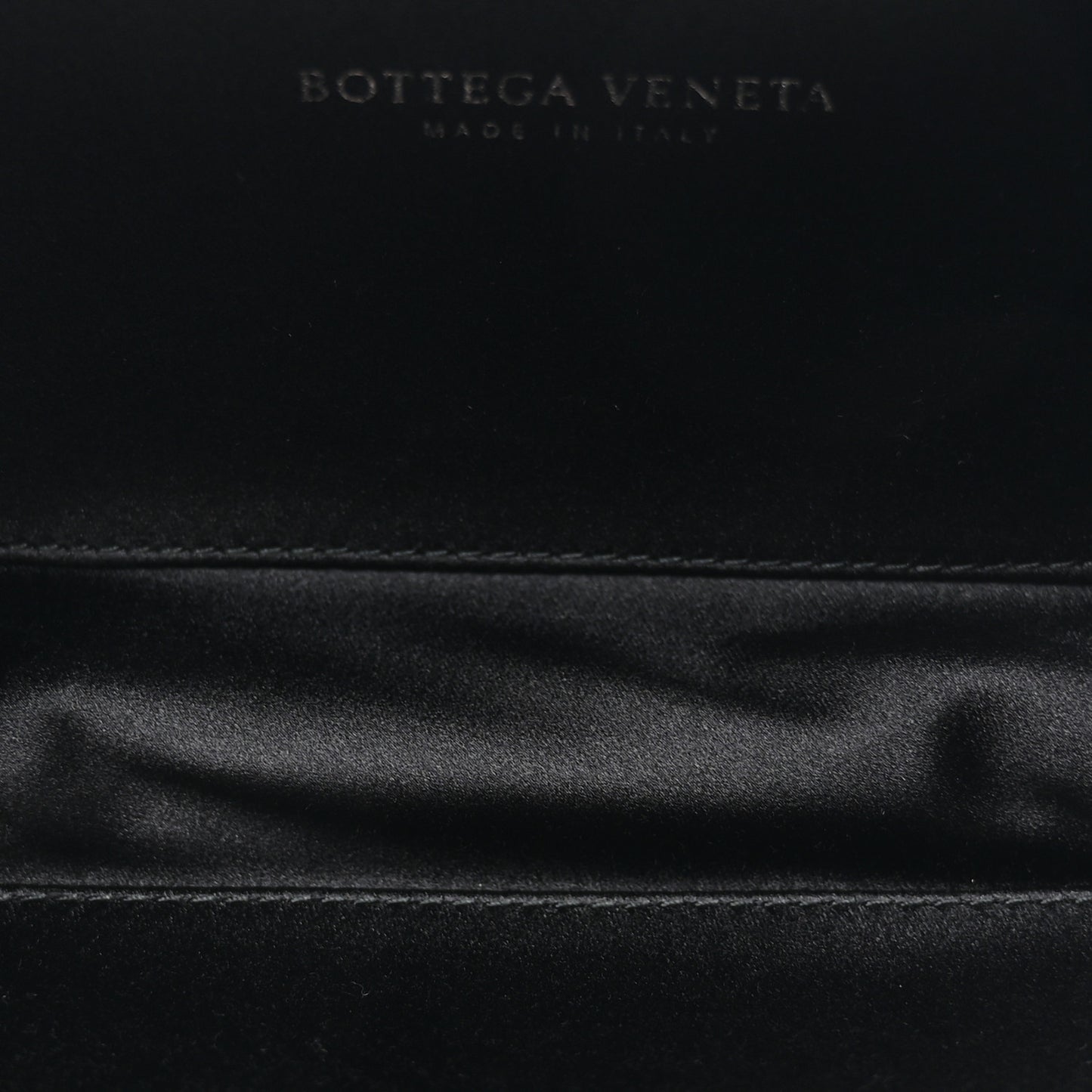 Satin Intreccio Impero Ayers Knot Clutch Black