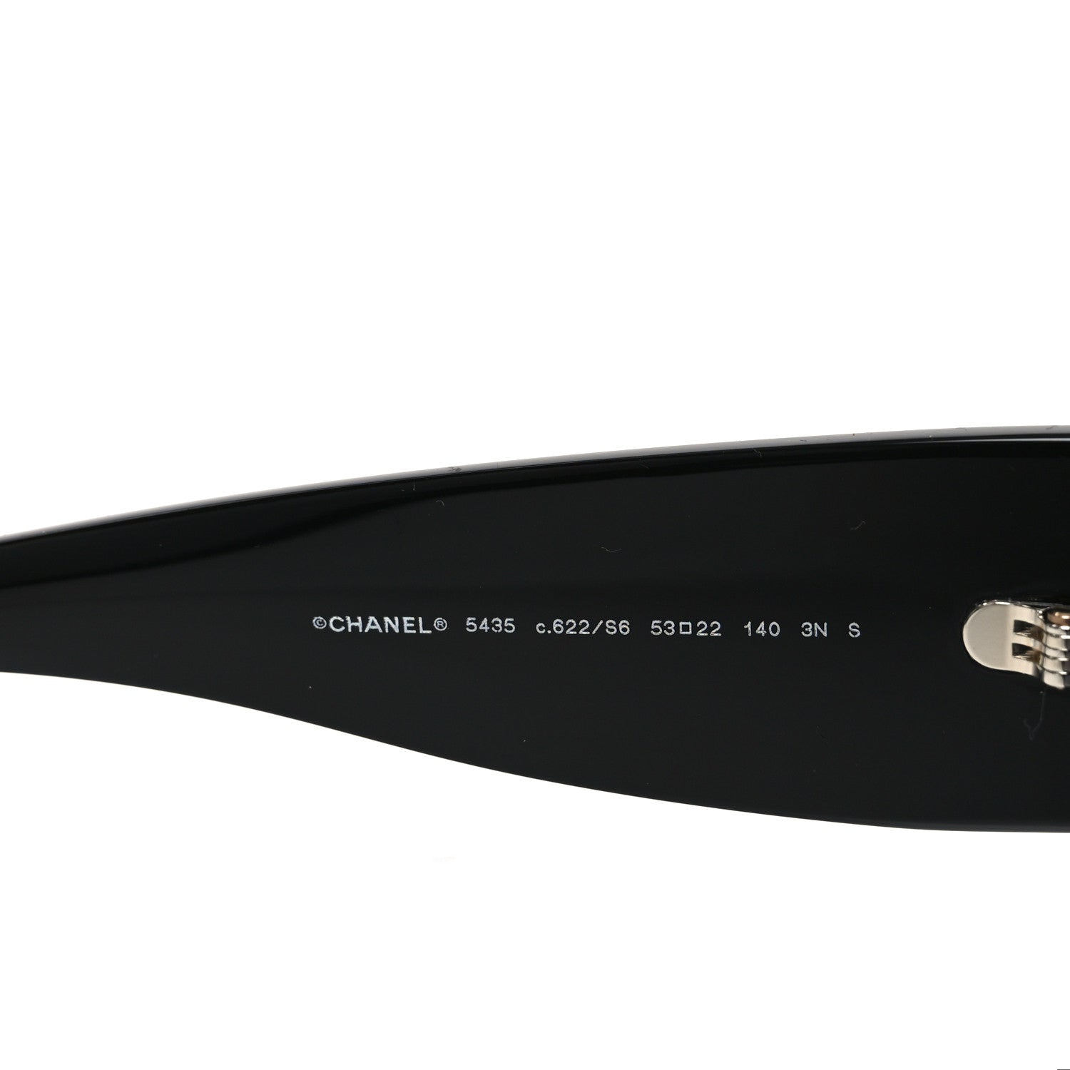 Chanel Acetate Rectangle Sunglasses 5435 Black 5 of 7