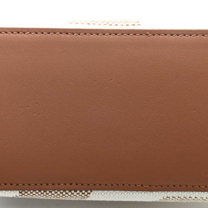 Hermes Swift Toile H Cabas H En Biais 27 Ecru Naturel Gold 9 of 9