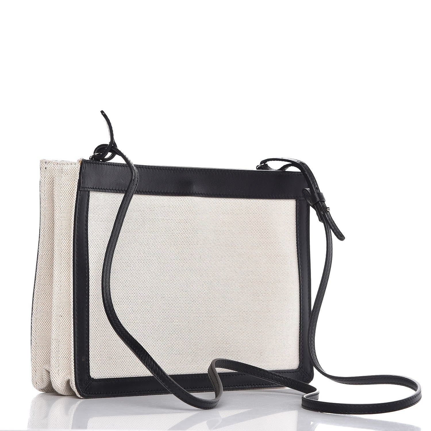 Balenciaga Cotton Canvas Pochette Crossbody Bag Black 3 of 9