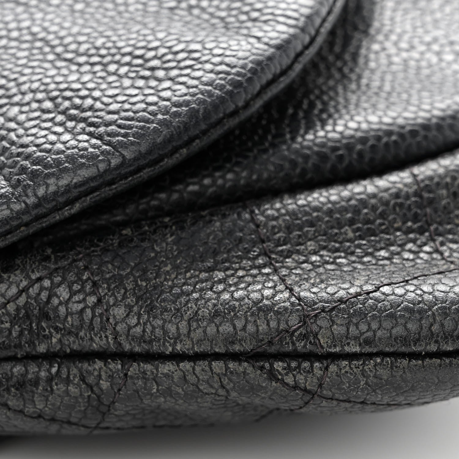 Chanel Caviar Half Moon Wallet On Chain WOC Black 13 of 13