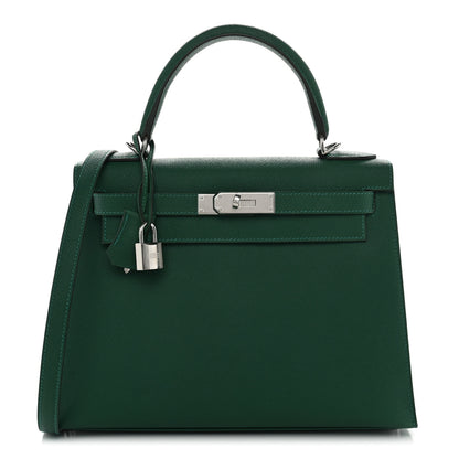 Hermes Epsom Kelly Sellier 28 Vert Moyen 1 of 11