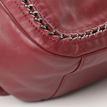 Chanel Smooth Calfskin Luxe Ligne Flap Red 12 of 17