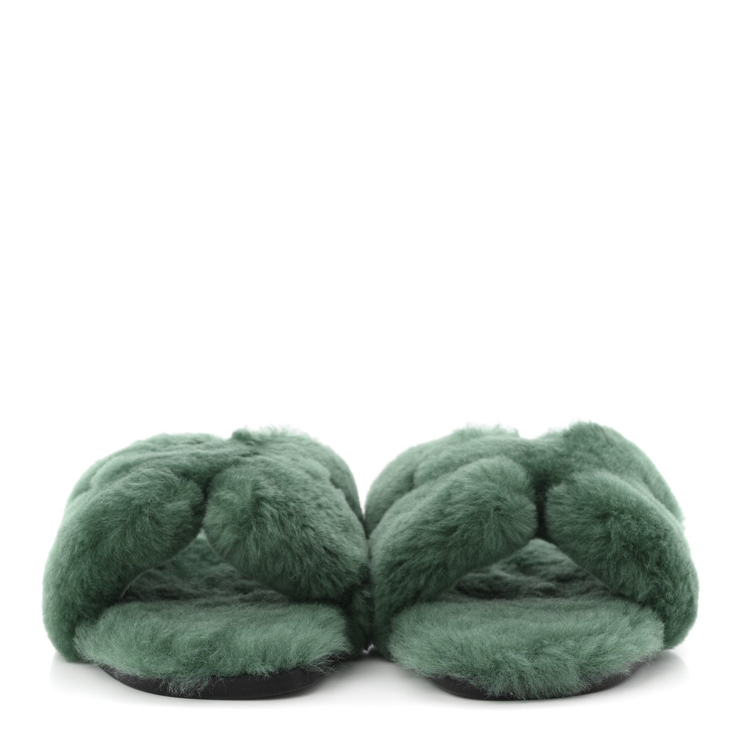 Woolskin Oran Sandals 37.5 Vert Anglais