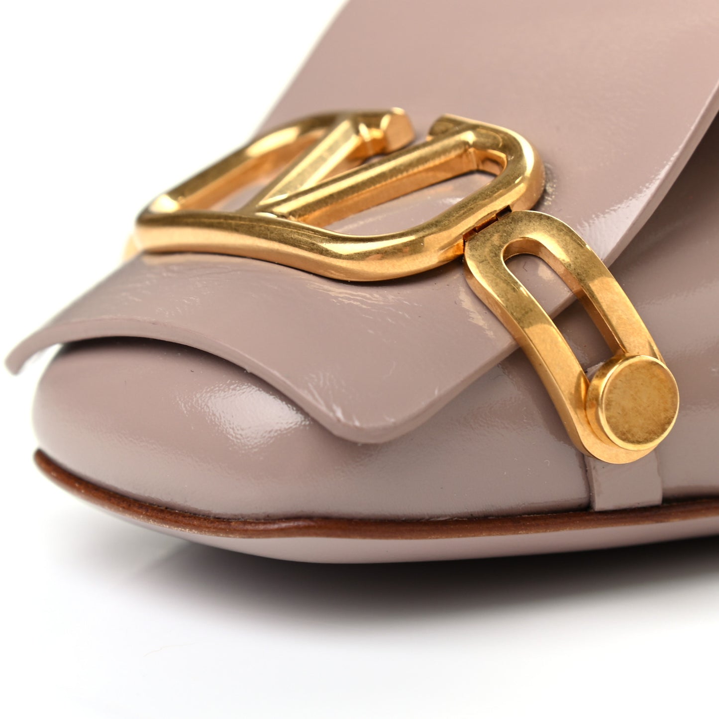 Patent Vlogo 30mm Slingback Pumps 37.5 Poudre