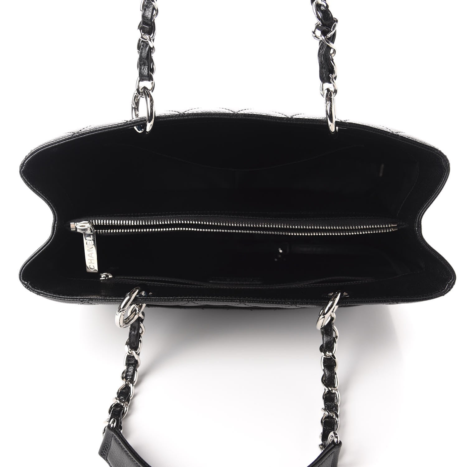 Chanel Caviar Quilted Grand Shopping Tote GST Black 5 of 11
