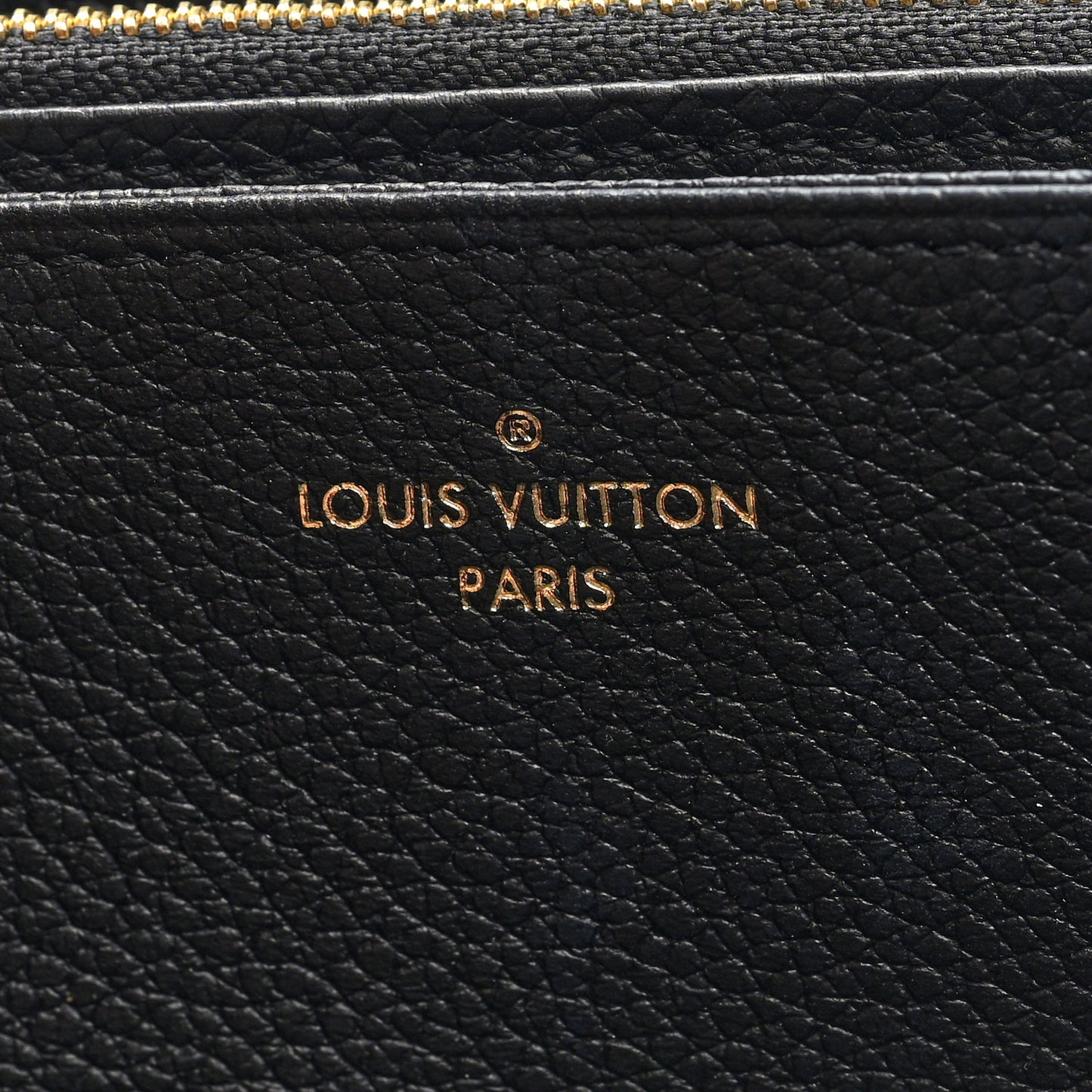 Empreinte Monogram Giant Zippy Wallet Black Beige