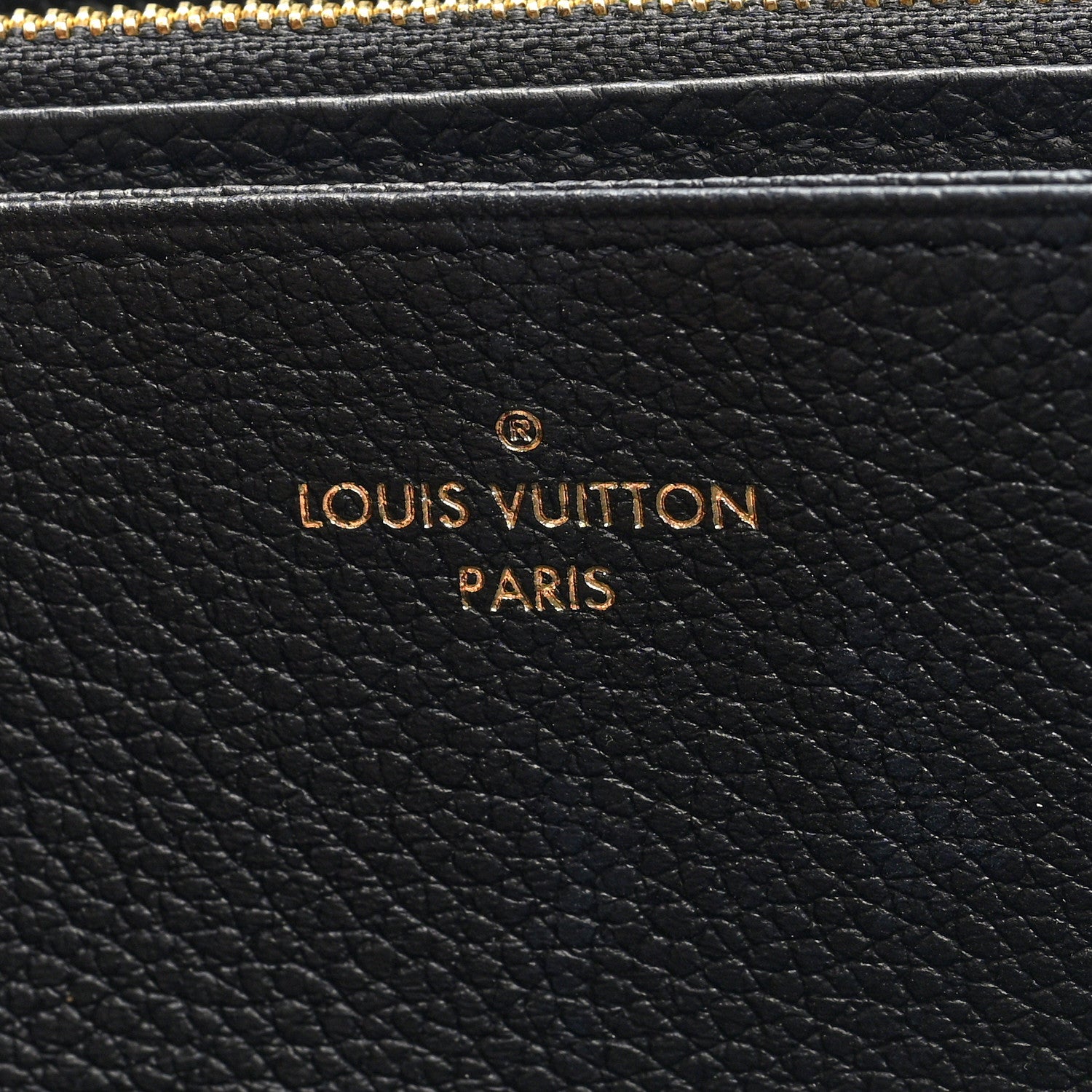 Louis Vuitton Empreinte Monogram Giant Zippy Wallet Black Beige 6 of 7