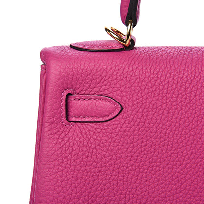 Hermes Togo Kelly Retourne 25 Rose Pourpre 20 of 30