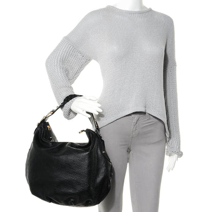 Gucci Guccissima Leather Pelham Medium Hobo Black 2 of 7