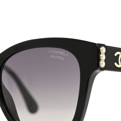 Chanel Acetate Polarized Pearl CC Square Sunglasses 5482-H Black 7 of 7