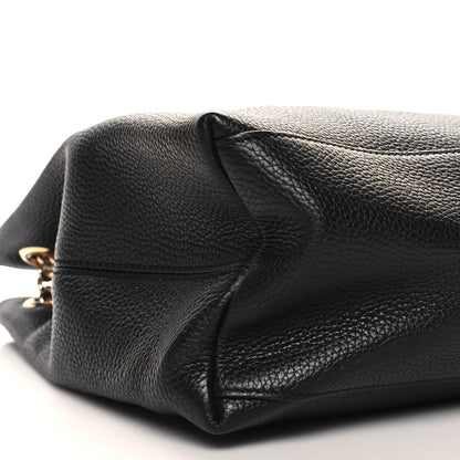 Gucci Pebbled Calfskin Medium Soho Chain Shoulder Bag Black 9 of 10
