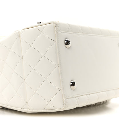 Chanel Lambskin Quilted Cockpit Flap Bag White 9 of 10