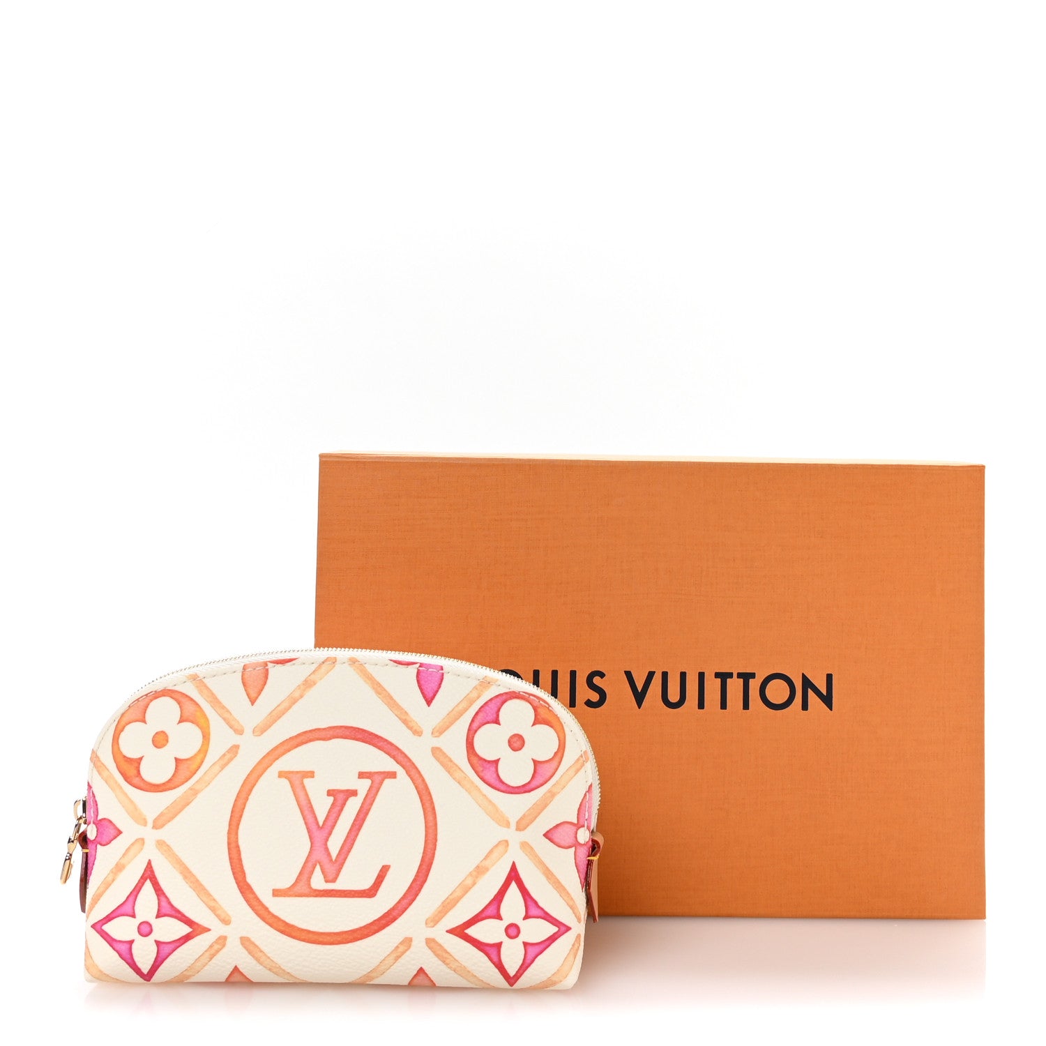 Louis Vuitton Monogram Tiles By The Pool Cosmetic Pouch Coral 7 of 7