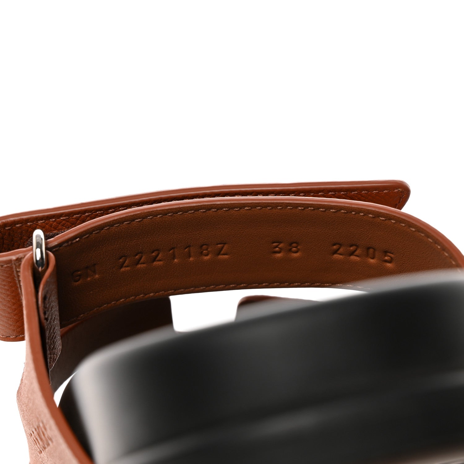 Hermes Epsom Womens Chypre Sandals 38 Natural 7 of 11