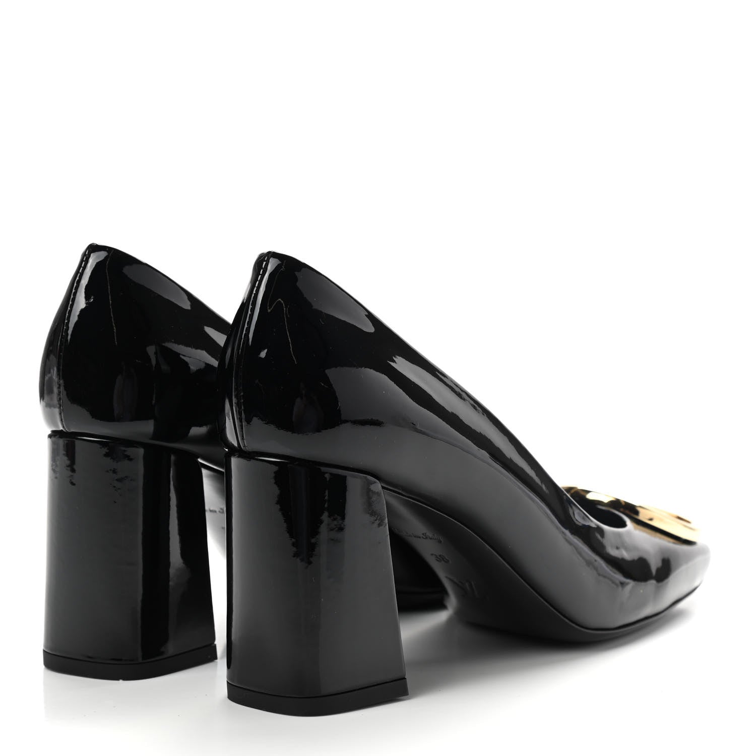 Louis Vuitton Patent Madeleine Pumps 38 Black 4 of 8