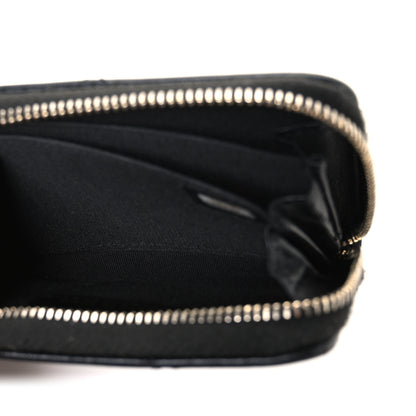 Chanel Lambskin Quilted Chanel 19 Zip Around Coin Purse Wallet Black 5 of 8