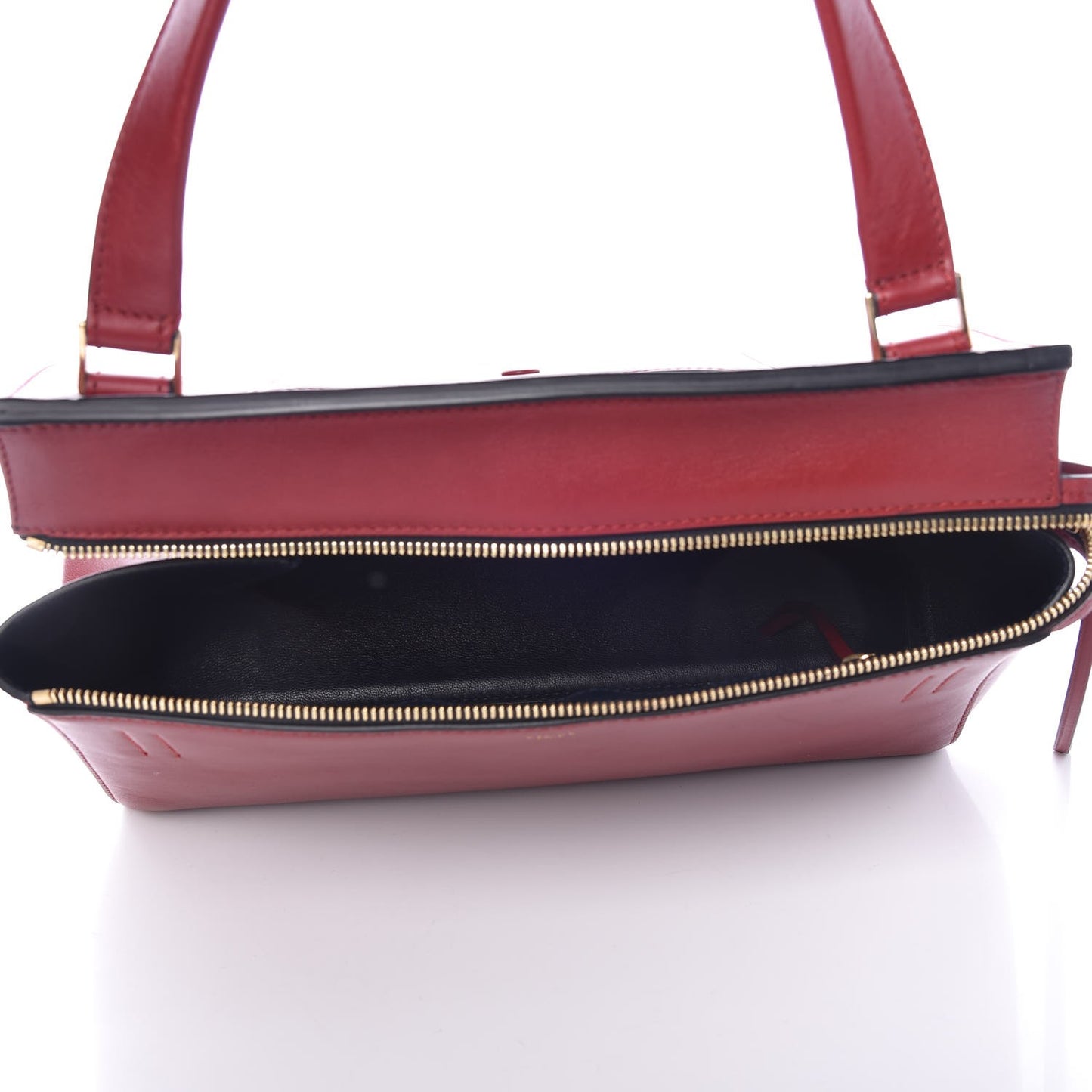 Smooth Calfskin Large Edge Shoulder Bag Red
