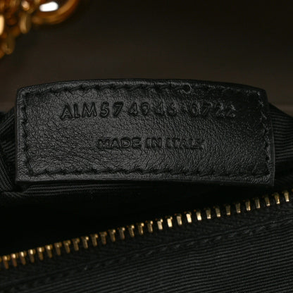 Saint Laurent Suede Y Quilted Monogram Medium Loulou Chain Satchel Taupe 9 of 12