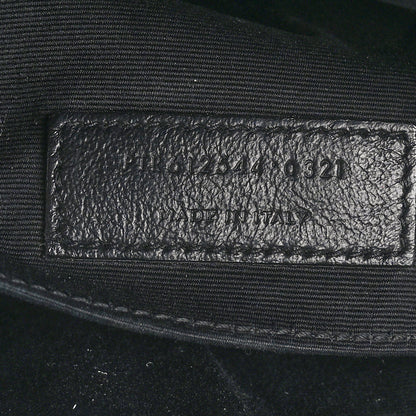 Saint Laurent Calfskin Matelasse Monogram Monochrome Lou Camera Bag Black 6 of 9