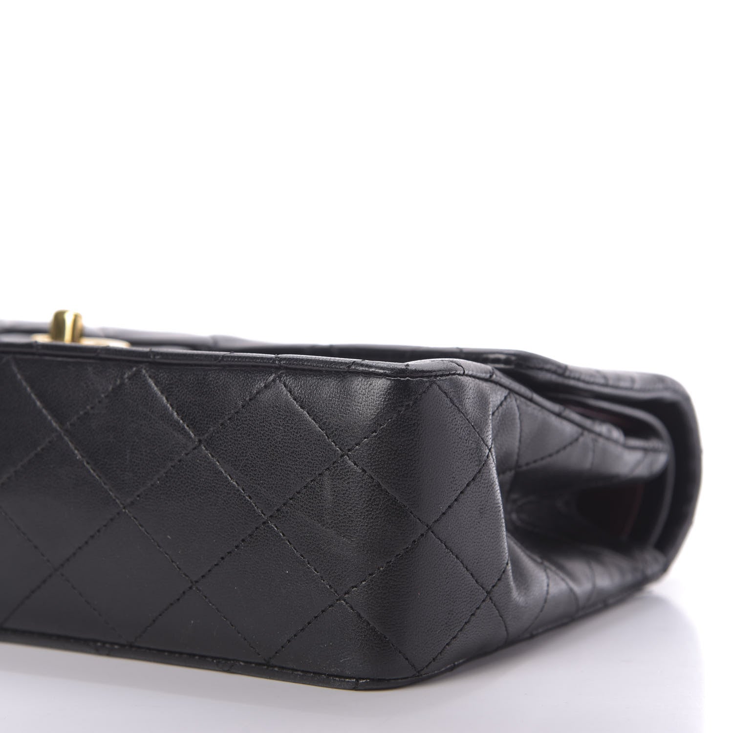 Chanel Lambskin Quilted Medium Double Flap Black 7 of 11