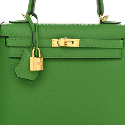 Hermes Epsom Kelly Sellier 25 Vert Yucca 8 of 12