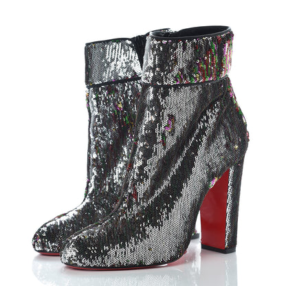 Christian Louboutin Paillettes Moulamax 100 Booties 40 Multicolor 3 of 8
