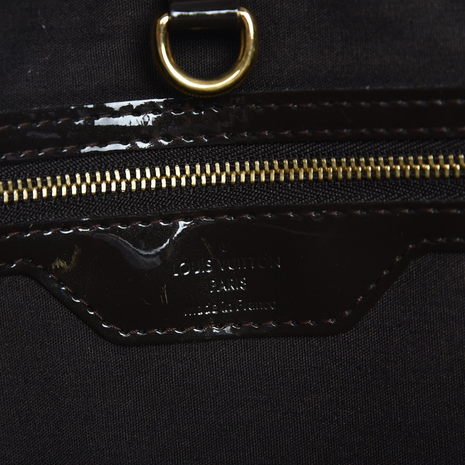 Louis Vuitton Vernis Wilshire MM Terre D'Ombre 6 of 7