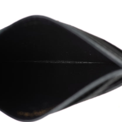 Saint Laurent Grain De Poudre Matelasse Chevron Monogram Credit Card Case Peacock Green 5 of 9