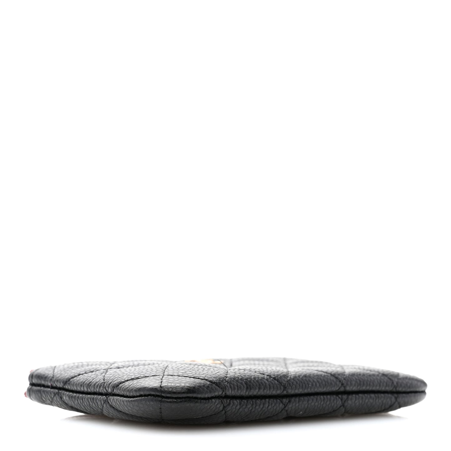Caviar Quilted Small Cosmetic Case Black