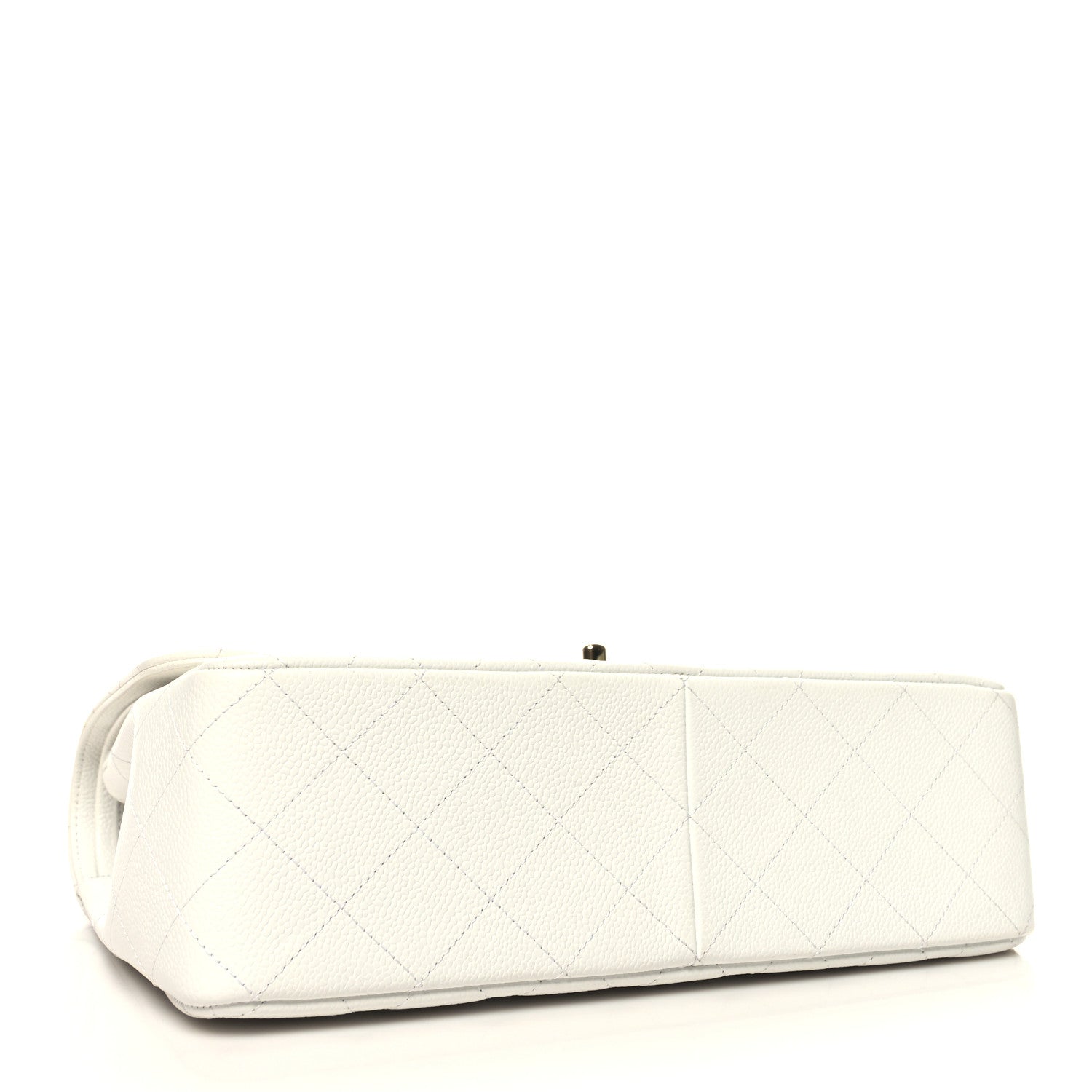 Chanel Caviar Quilted Jumbo Double Flap White 4 of 10