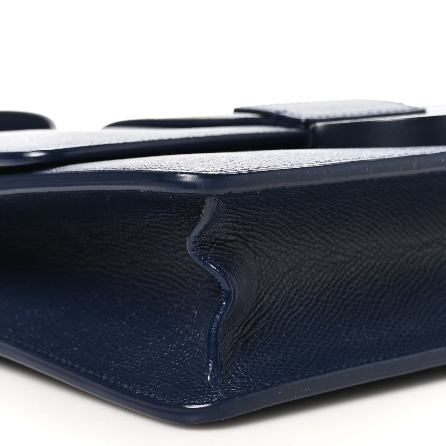 Christian Dior Ultra Matte Grained Calfskin 30 Montaigne Flap Bag Navy 9 of 11