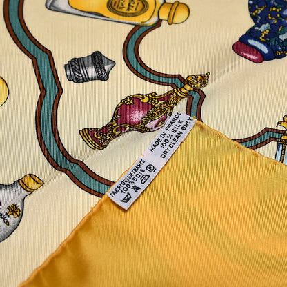 Hermes Silk Qu'Importe le Flacon Pocket Square 4 of 5