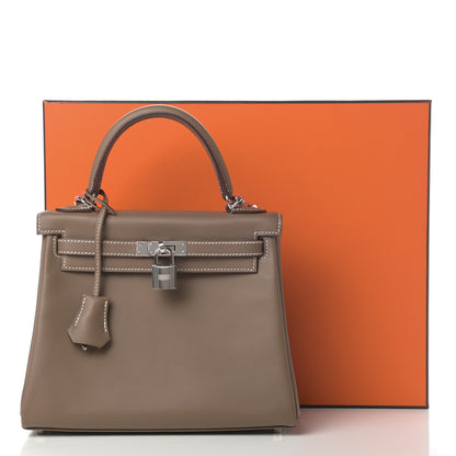 Hermes Swift Kelly Retourne 25 Etoupe 11 of 11