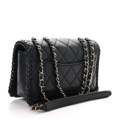 Chanel Lambskin Quilted Medium Whipstitch Flap Bag Black 3 of 10