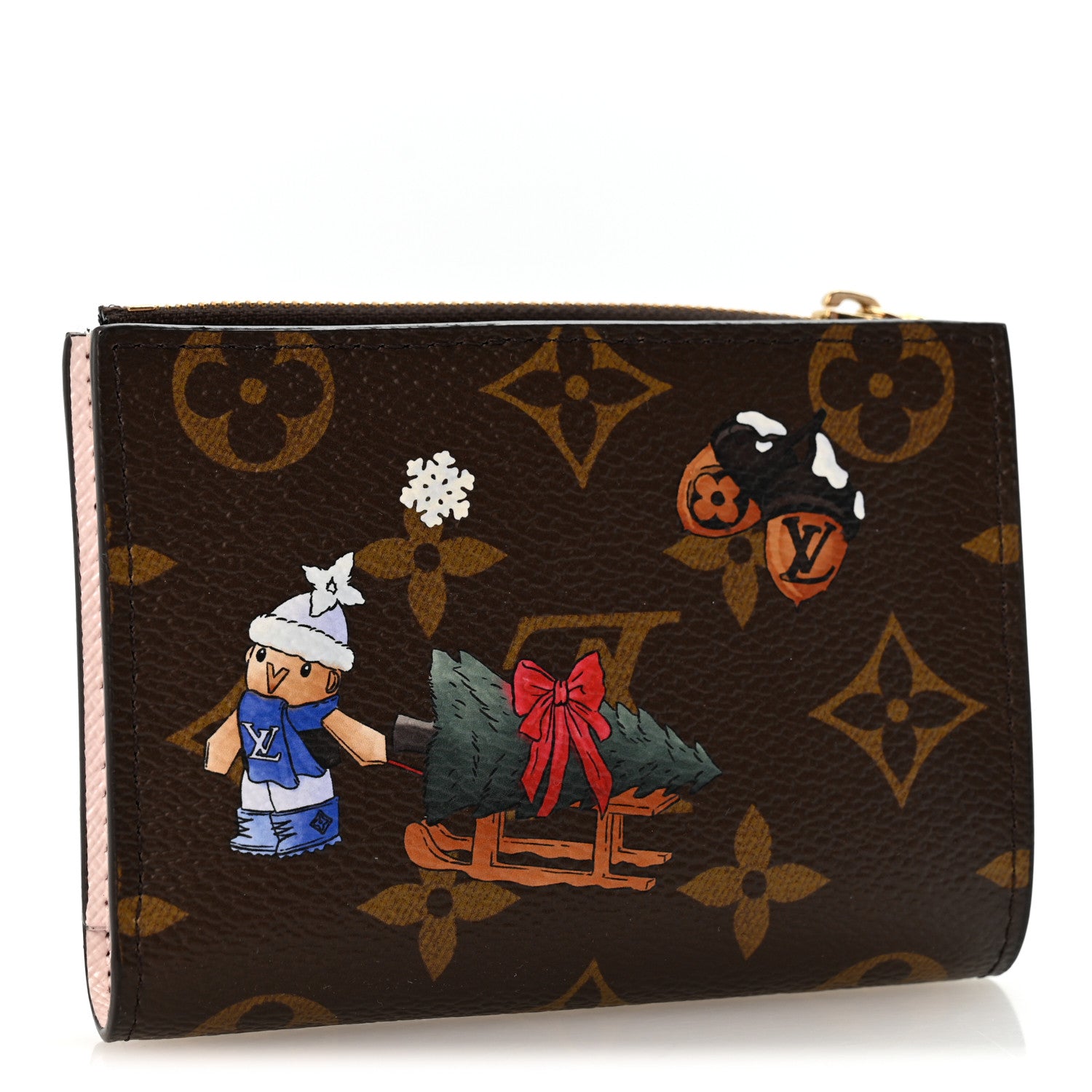 Louis Vuitton Monogram Vivienne Snowy Pearl Lisa Wallet 3 of 7