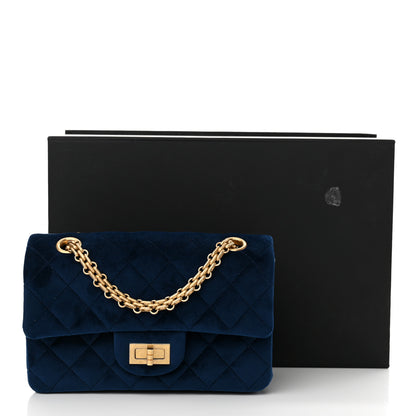 Chanel Velvet Quilted Mini 2.55 Reissue Flap Blue 12 of 12