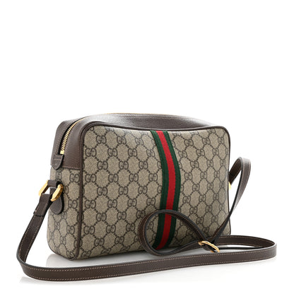 Gucci GG Supreme Monogram Web Small Ophidia Shoulder Bag Brown 3 of 12
