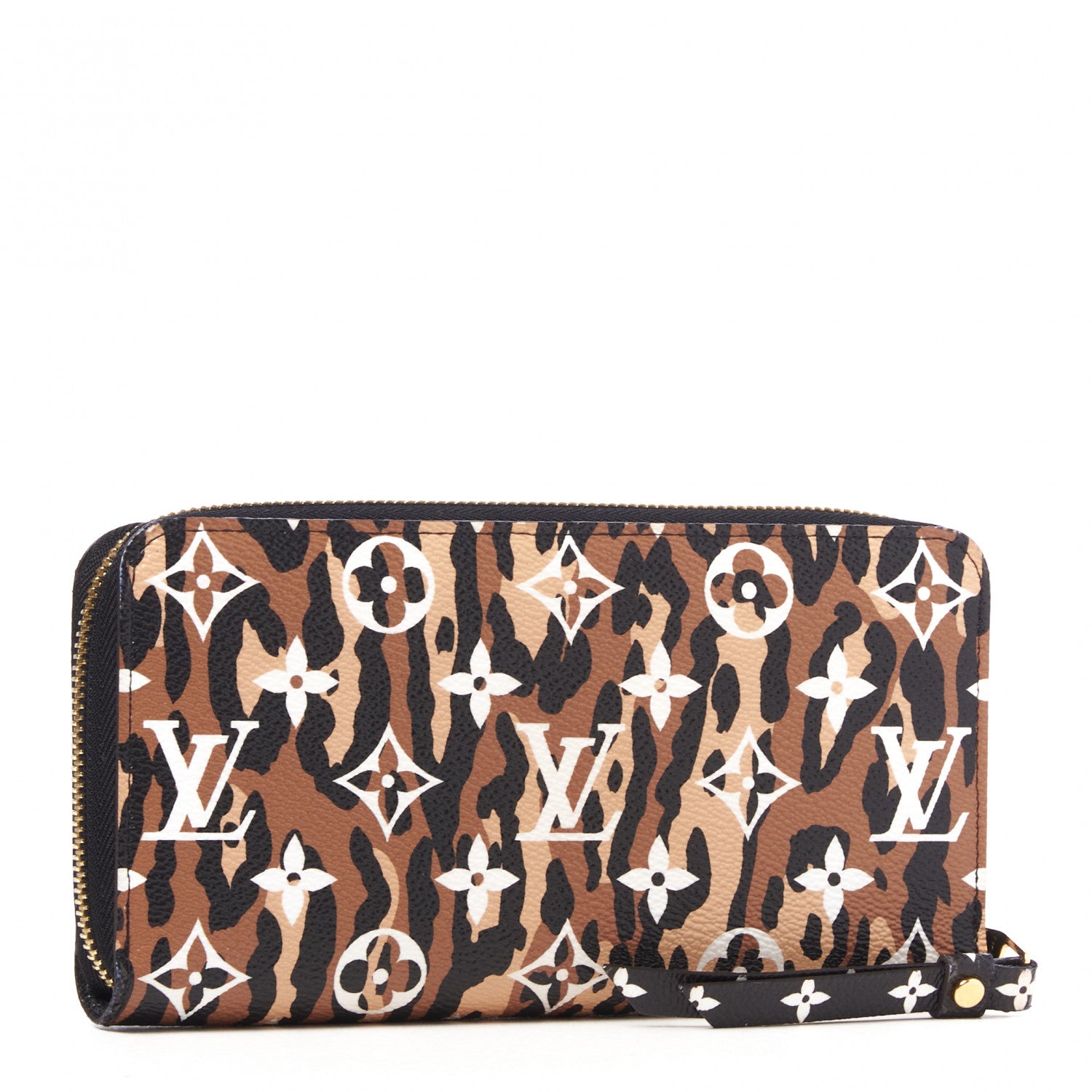 Louis Vuitton Monogram Giant Jungle Zippy Wallet Black 2 of 8