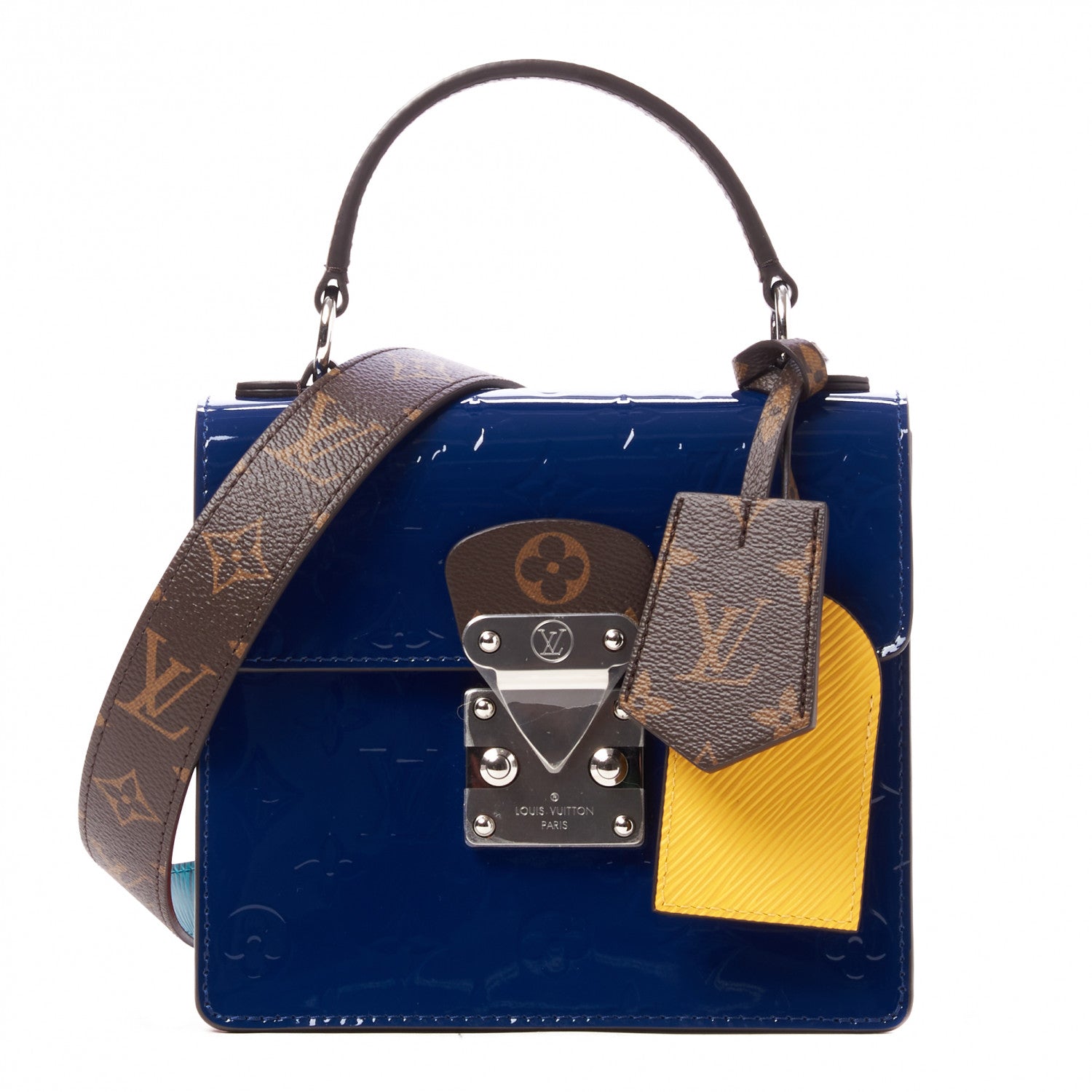 Louis Vuitton Vernis Epi Monogram Spring Street Blue 1 of 7