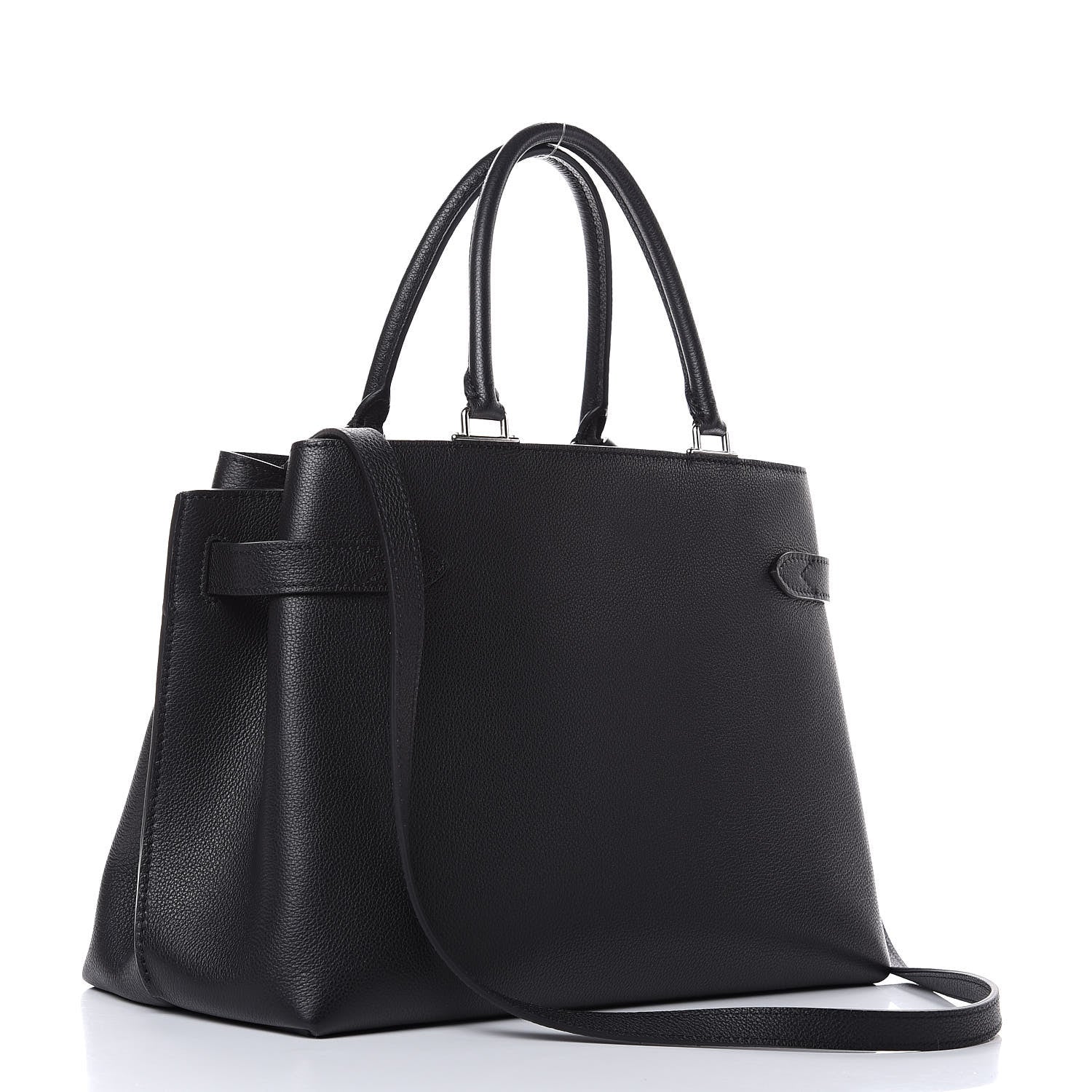 Louis Vuitton Calfskin Lockme Day Black 3 of 8